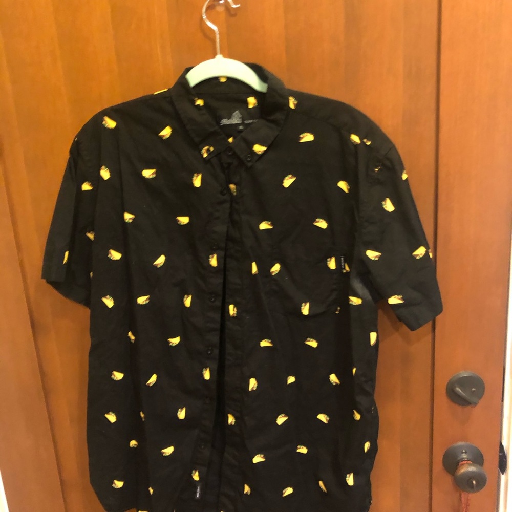 Retro Taco Short Sleeve Button Down
